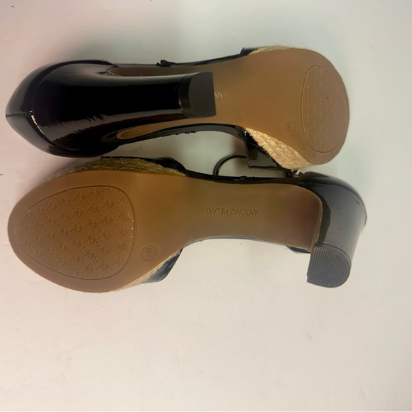 Black patent strappy platform heels Antonio Milano size 9 - Picture 10 of 13